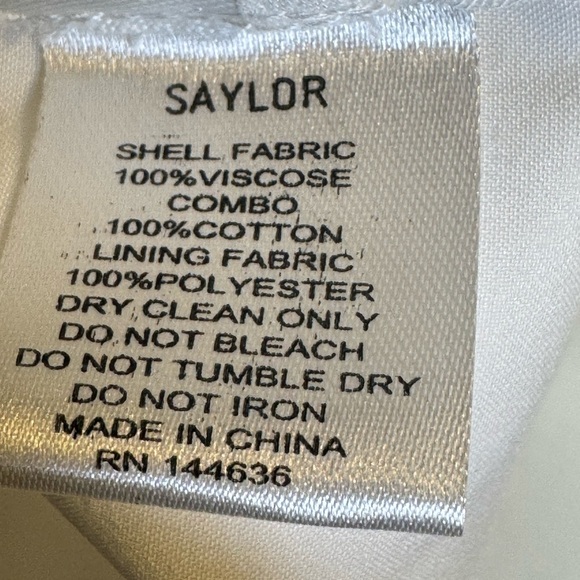 Saylor White/Off White Sleeveless Romper NWT - Picture 11 of 12